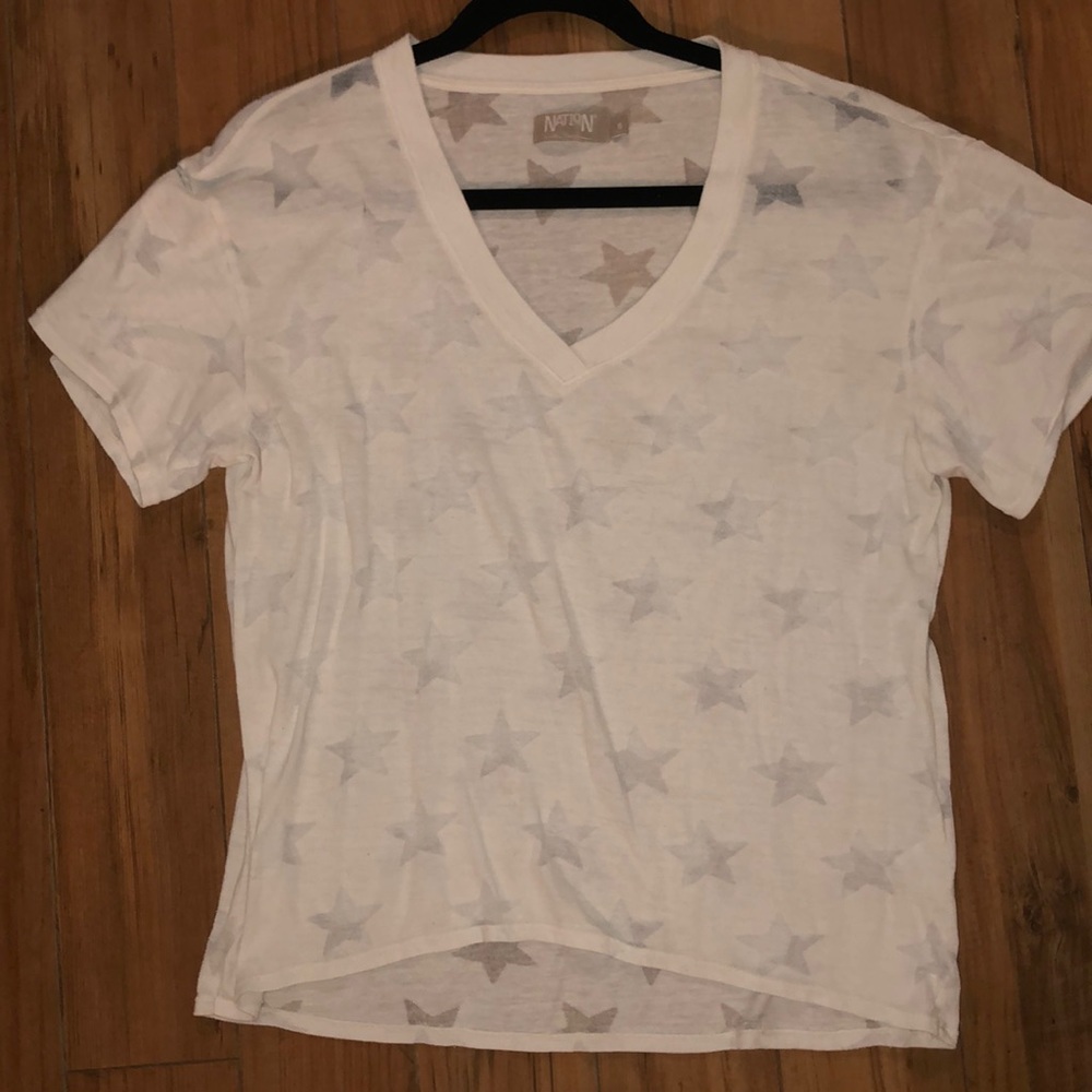 Nation Ltd star burnout tee shirt